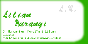 lilian muranyi business card